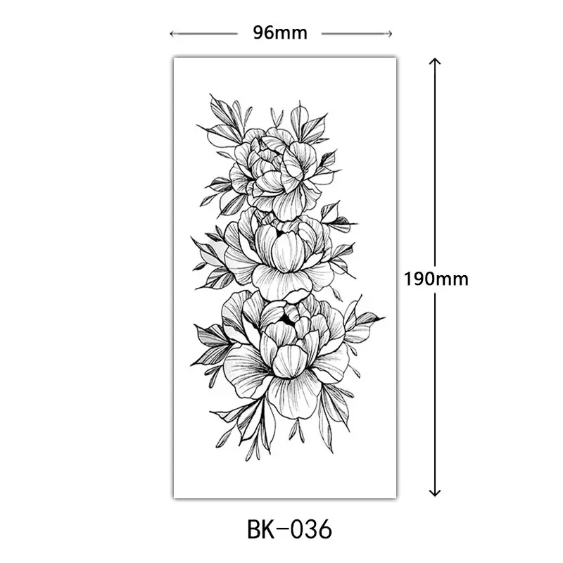 Waterproof Flower Temporary Tattoos - Image 19