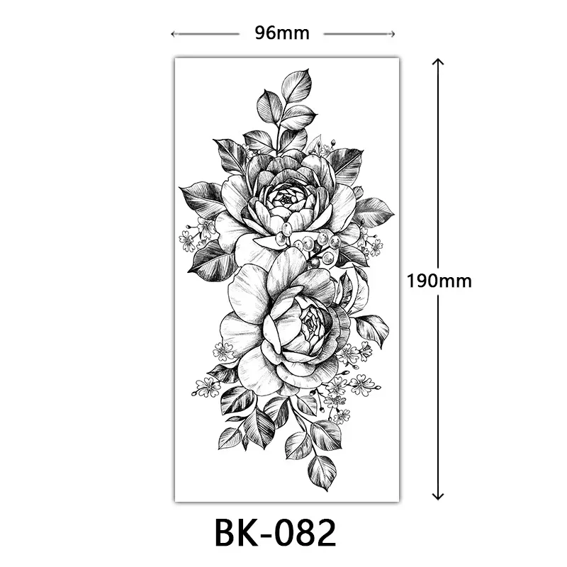 Waterproof Flower Temporary Tattoos - Image 9