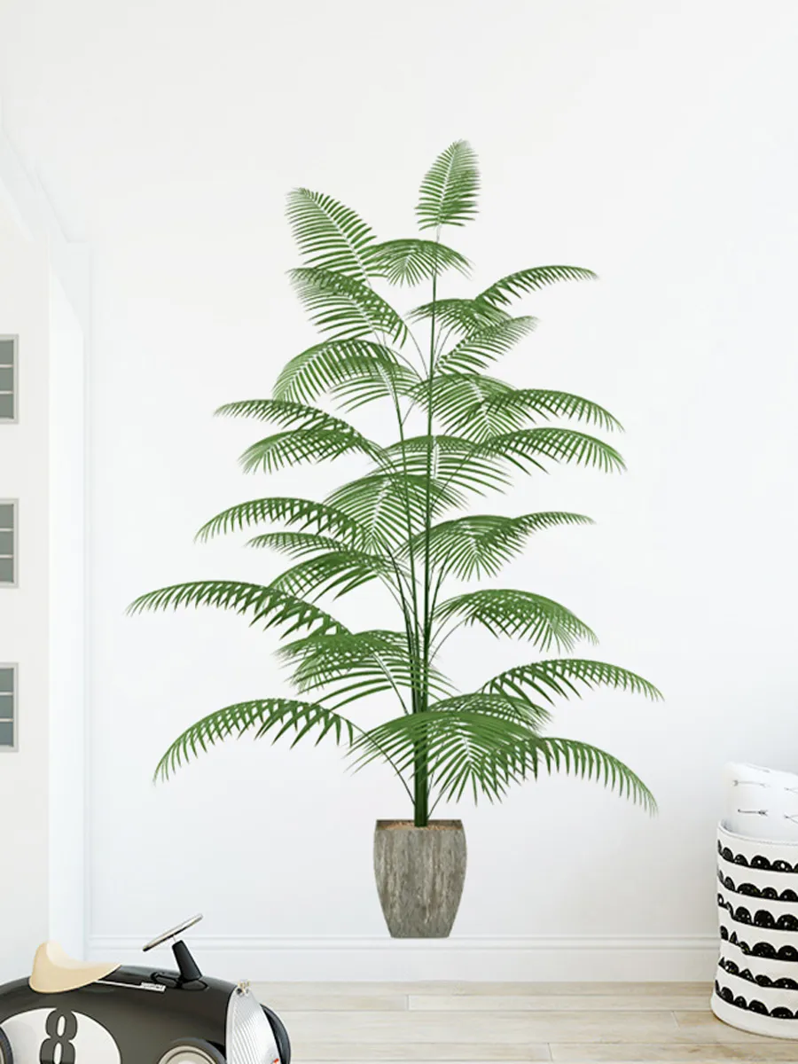 Waterproof Green Plant Pot Wall Sticker - Image 2