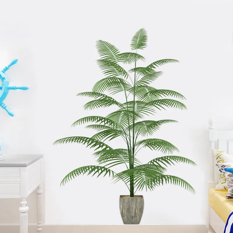 Waterproof Green Plant Pot Wall Sticker - Image 3