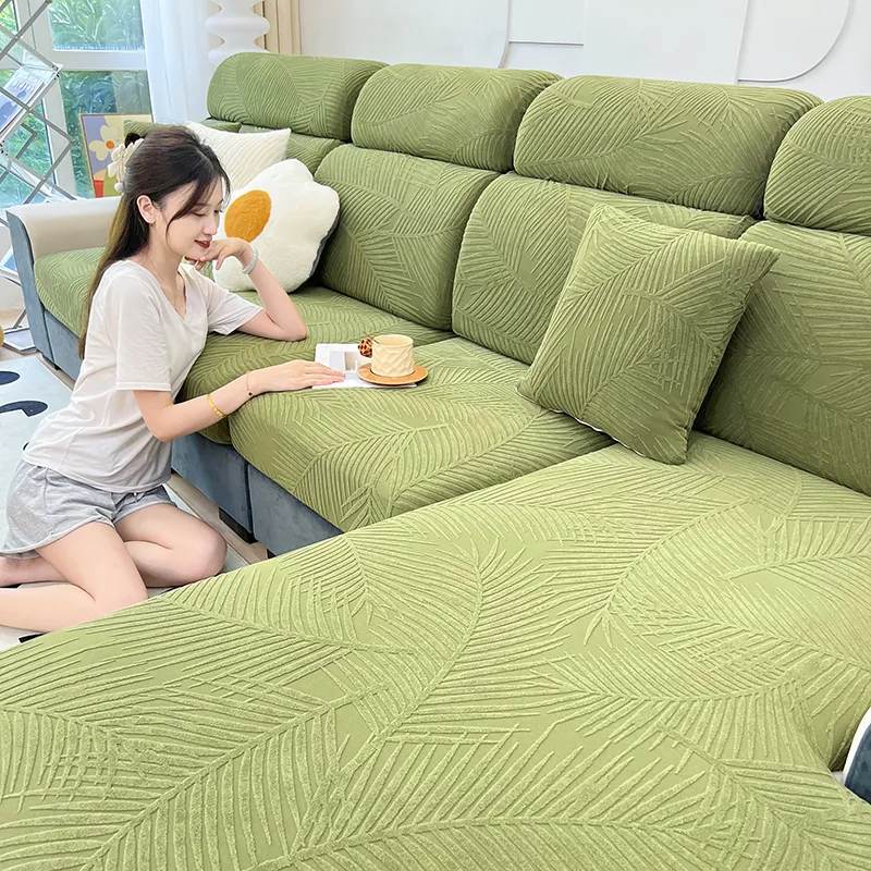 Waterproof Leaves Sofa Cover - Image 16