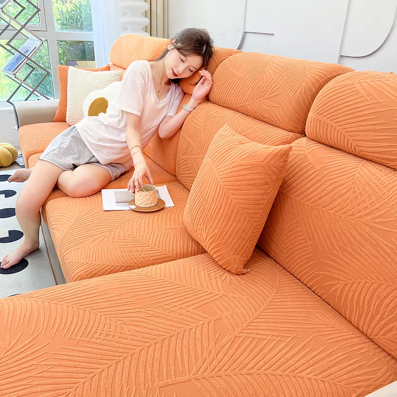 Waterproof Leaves Sofa Cover - Image 24