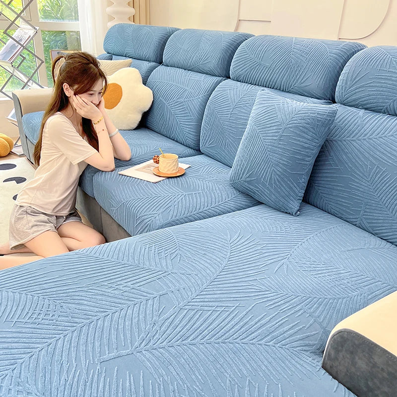 Waterproof Leaves Sofa Cover - Image 25