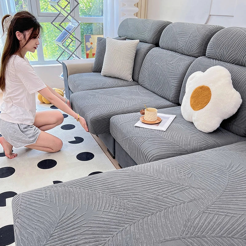 Waterproof Leaves Sofa Cover - Image 28