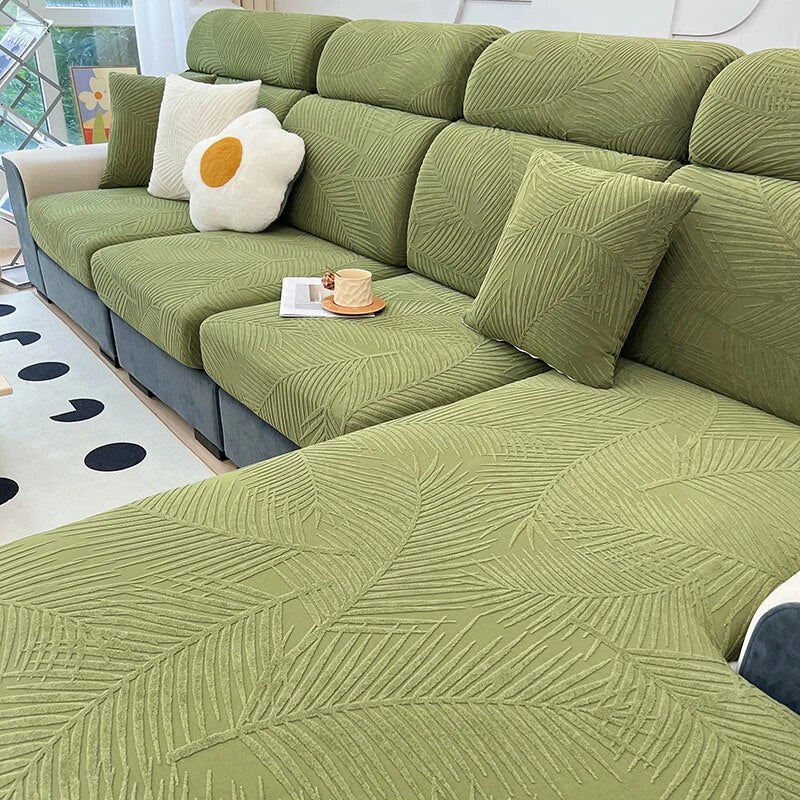 Waterproof Leaves Sofa Cover - Image 9