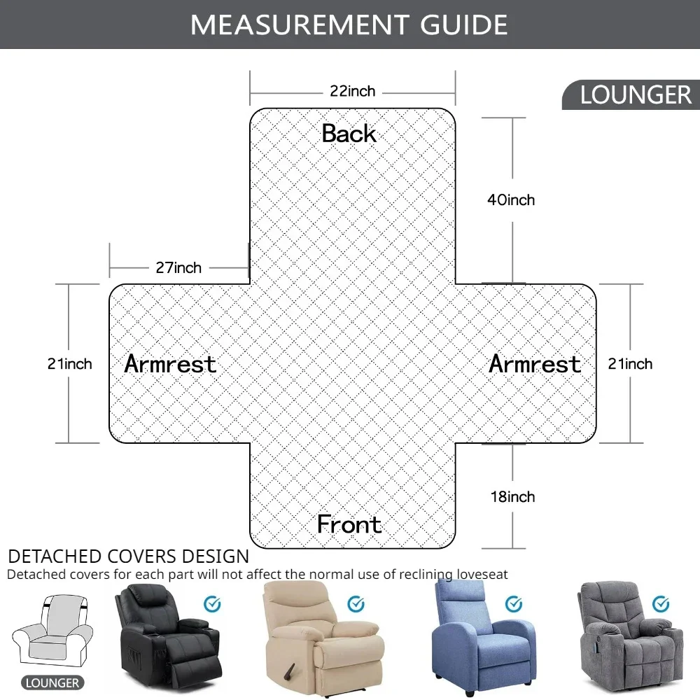 Waterproof Recliner Chair Cover - Image 3