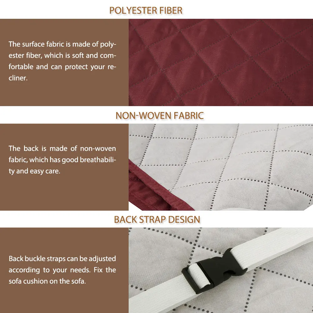 Waterproof Recliner Sofa Cover - Image 4