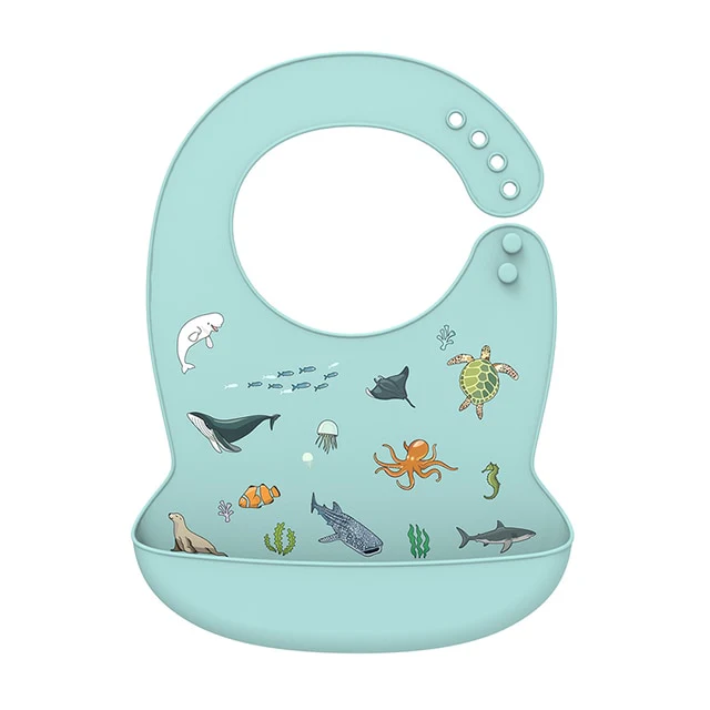 Waterproof Silicone Baby Bib - Image 21