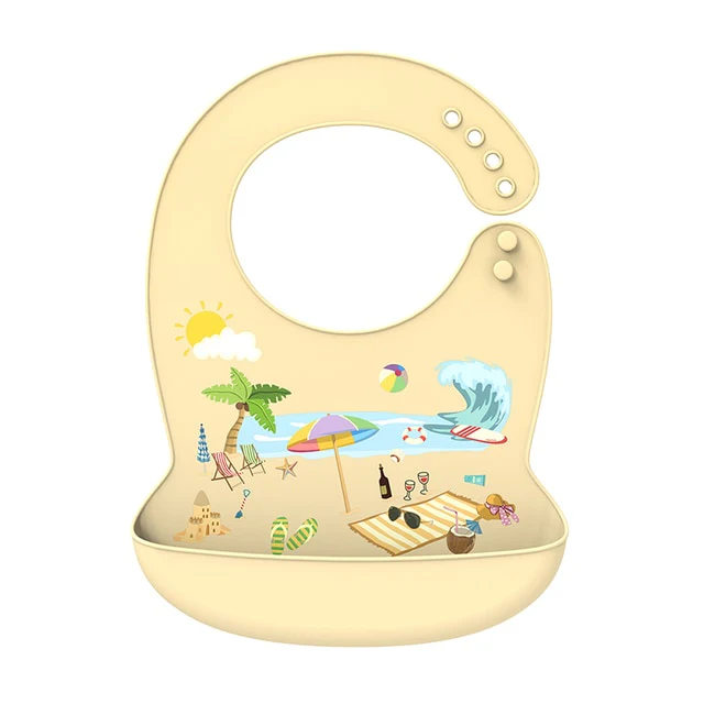 Waterproof Silicone Baby Bib - Image 3