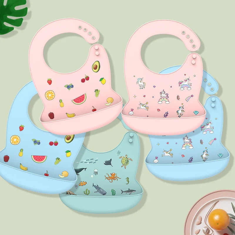 Waterproof Silicone Baby Bib - Image 31