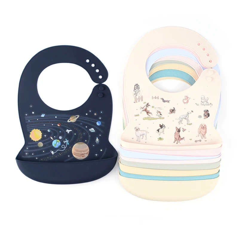 Waterproof Silicone Baby Bib - Image 34