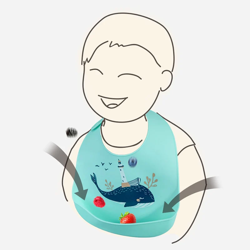 Waterproof Silicone Baby Bib - Image 35