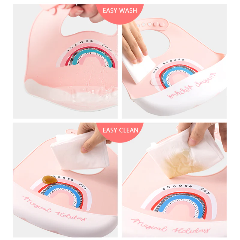 Waterproof Silicone Baby Bib - Image 43