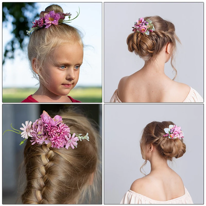 Wedding Flower Hair Comb Hairpin - Image 56