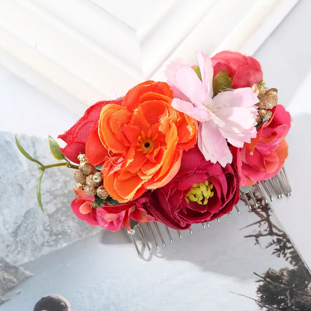 Wedding Flower Hair Comb Hairpin - Image 57
