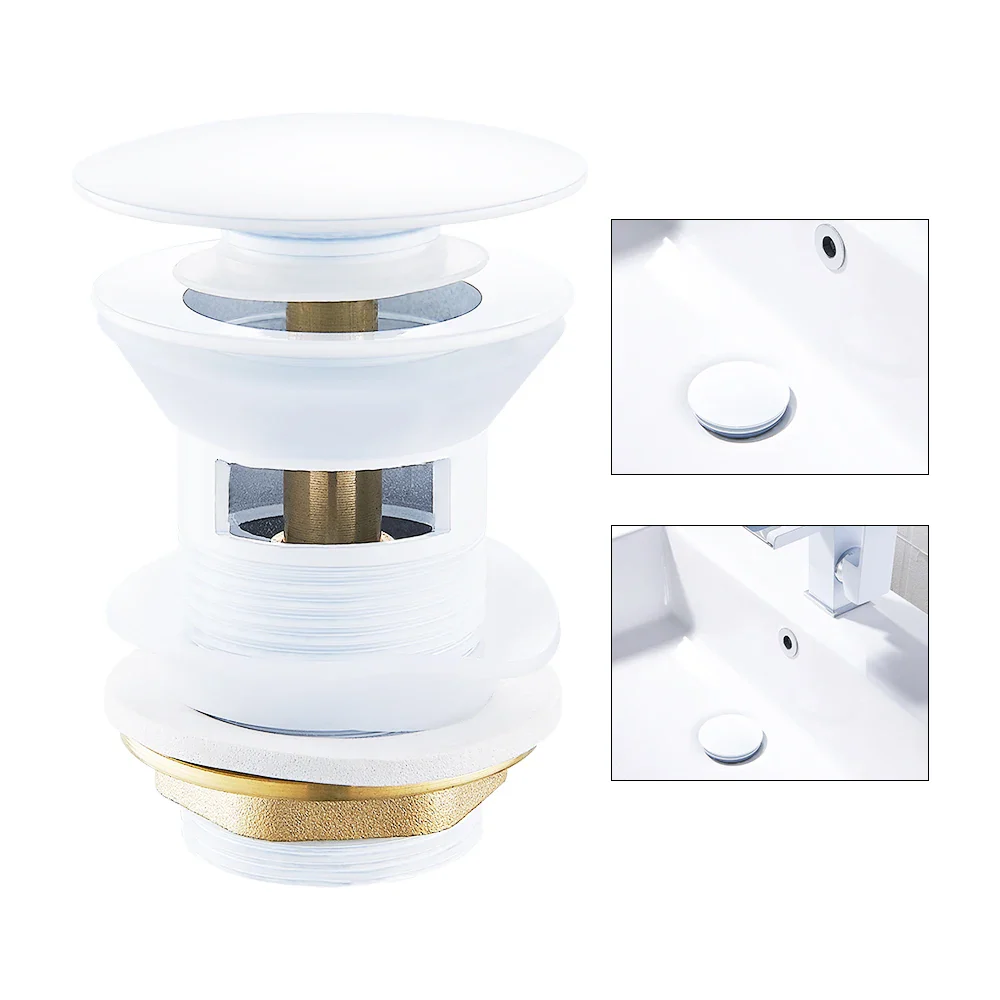 White Sink Drain Stopper - Image 5