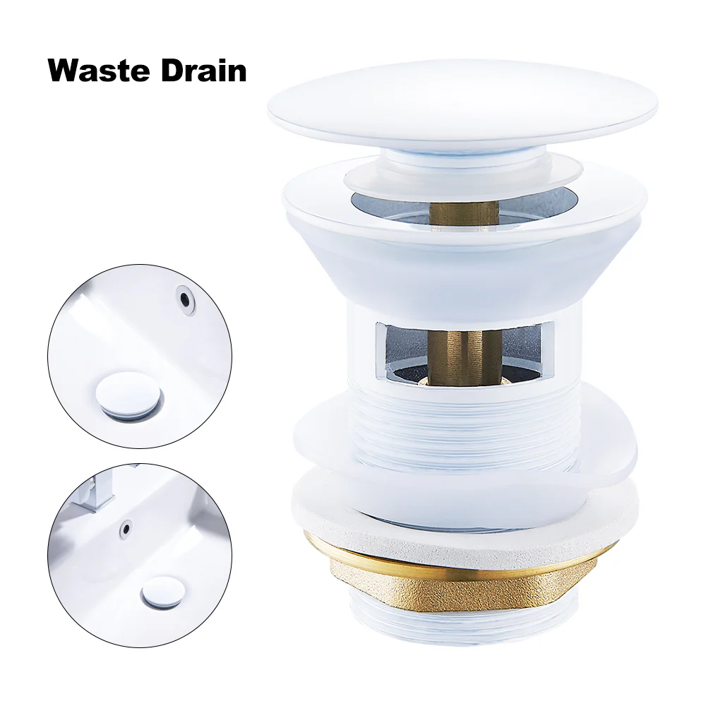 White Sink Drain Stopper - Image 8