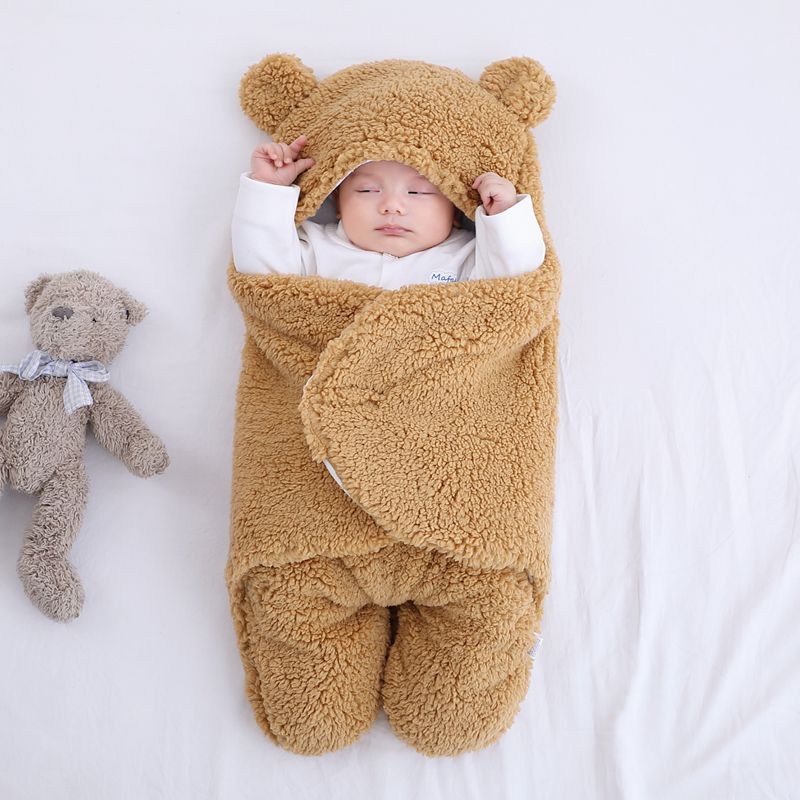 Winter Fleece Baby Sleeping Wrap Blanket - Image 10