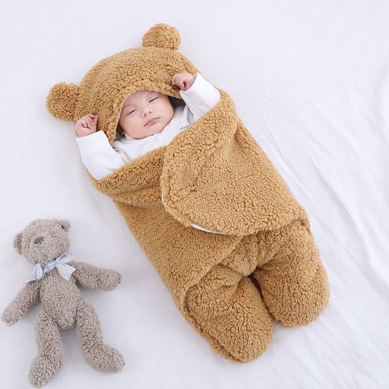 Winter Fleece Baby Sleeping Wrap Blanket - Image 19