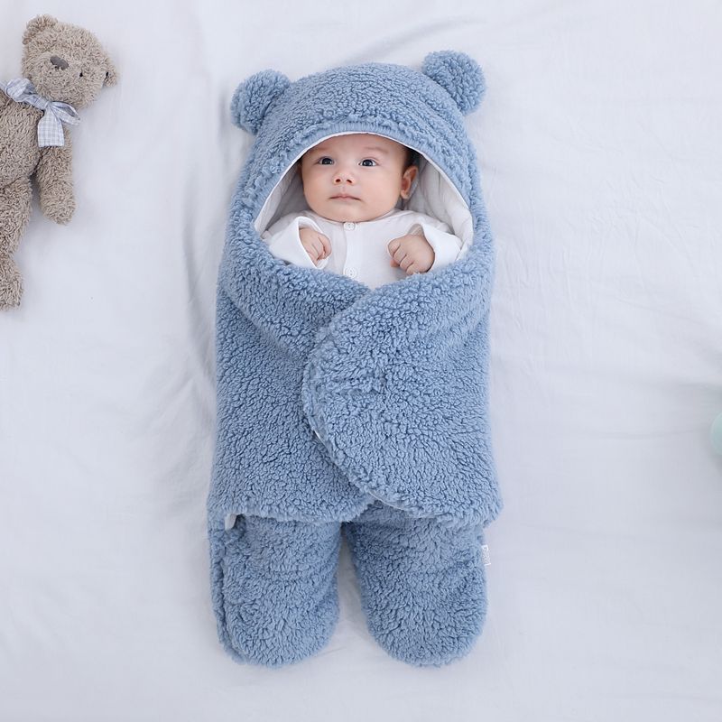 Winter Fleece Baby Sleeping Wrap Blanket - Image 21