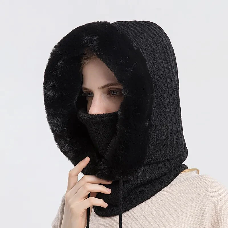 Winter Mask Fur Hood - Image 10