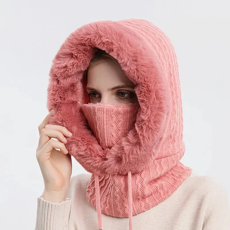 Winter Mask Fur Hood - Image 11
