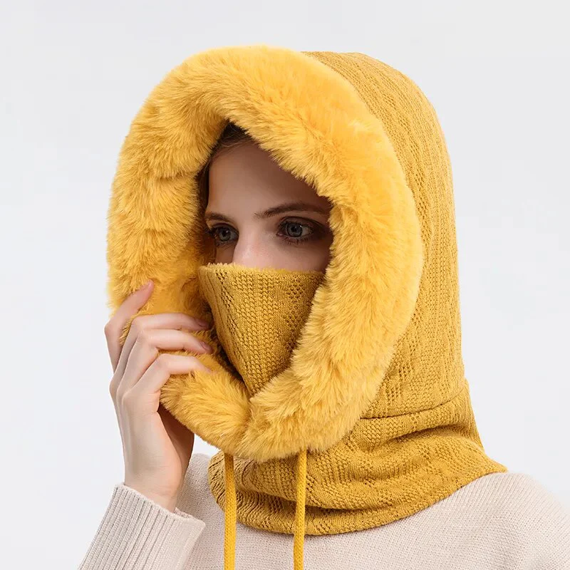 Winter Mask Fur Hood - Image 12