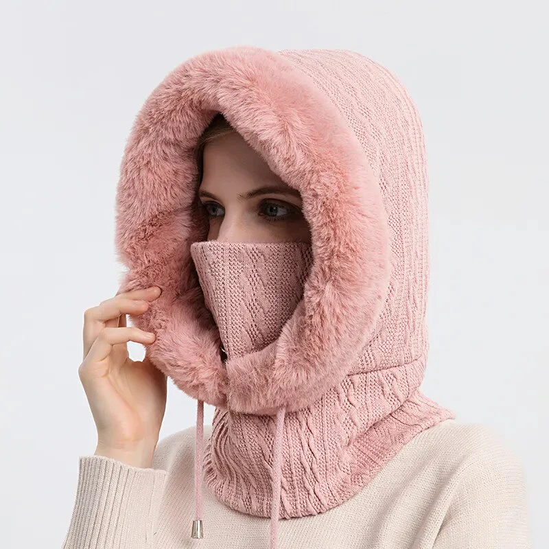 Winter Mask Fur Hood - Image 13