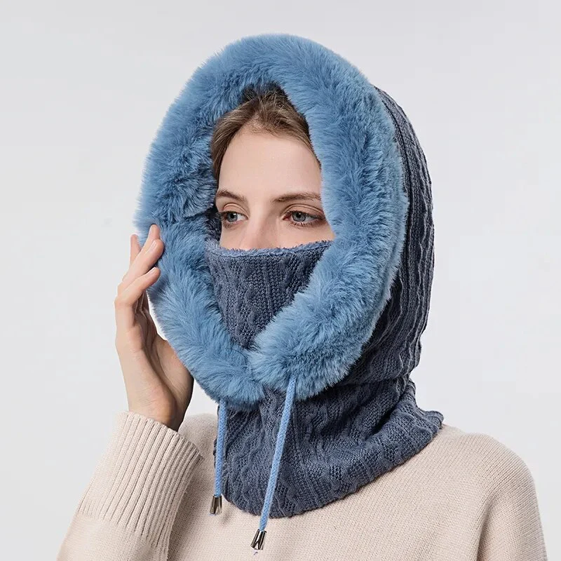 Winter Mask Fur Hood - Image 14