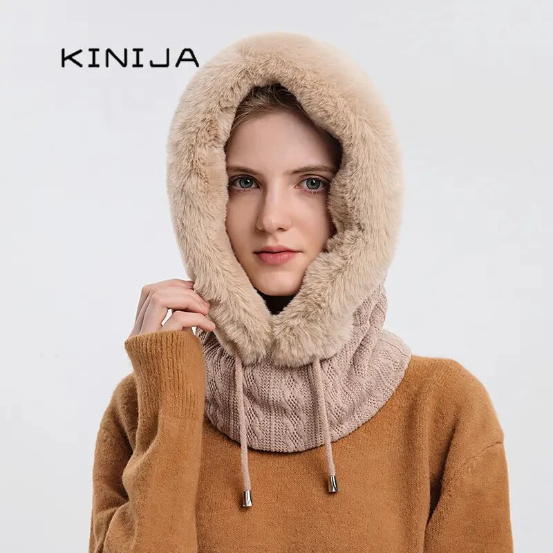 Winter Mask Fur Hood - Image 5