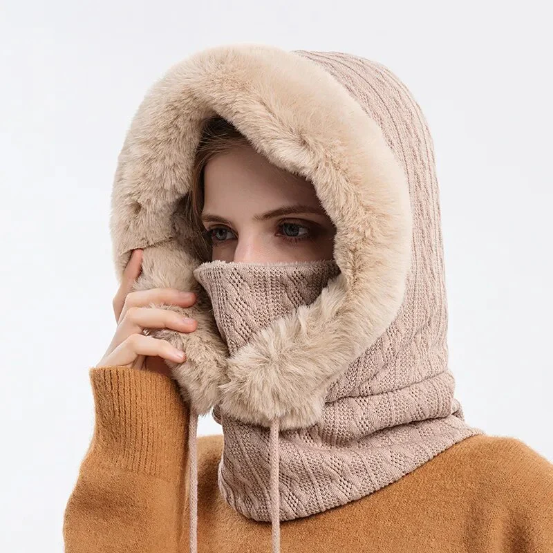 Winter Mask Fur Hood - Image 7