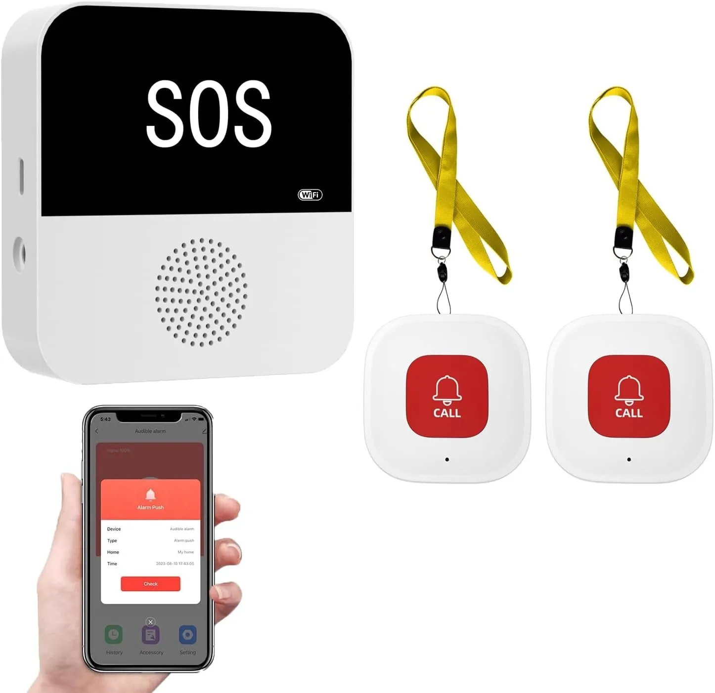 Wireless WiFi Elderly SOS Call Button - Image 8