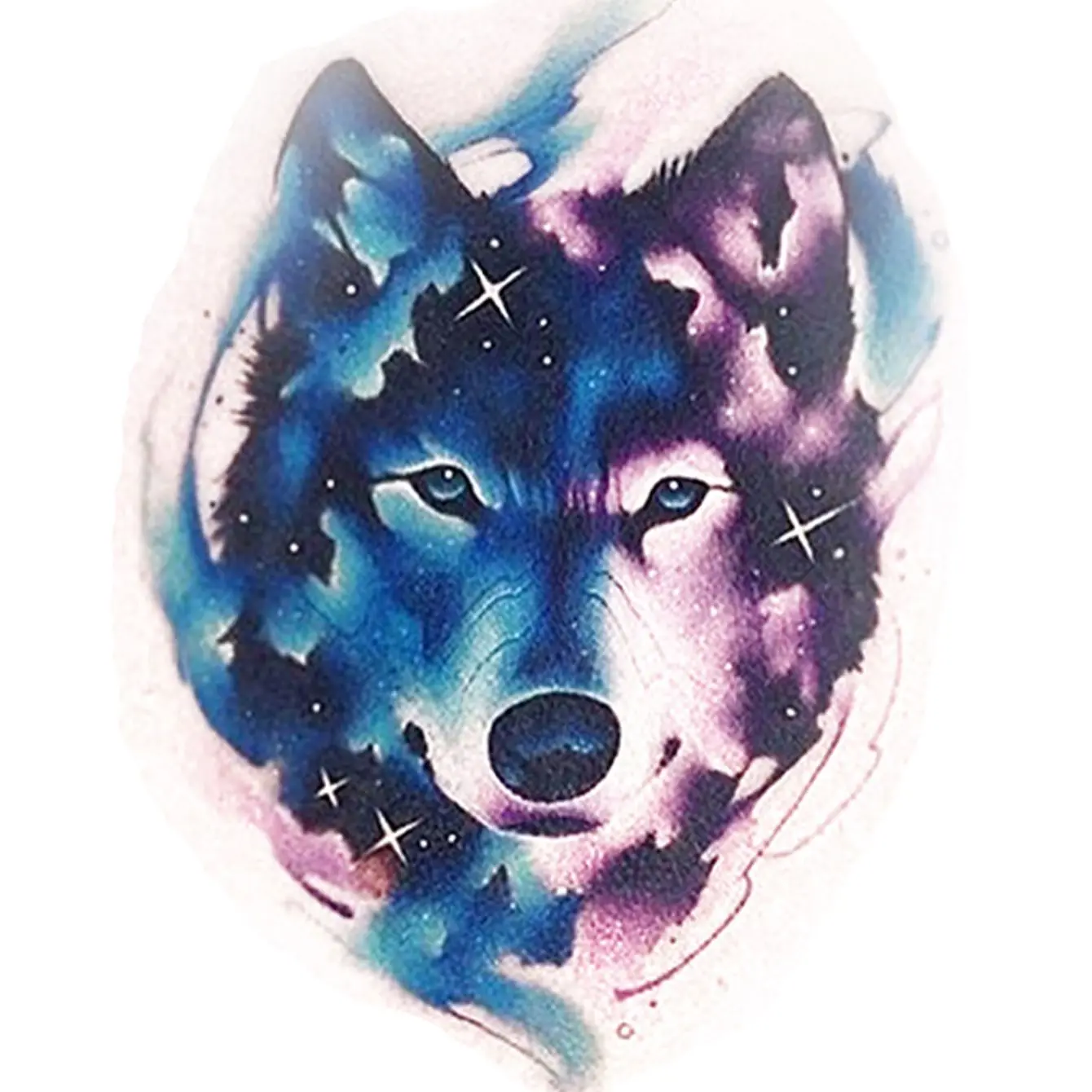 Wolf Temporary Tattoo Sticker - Image 3