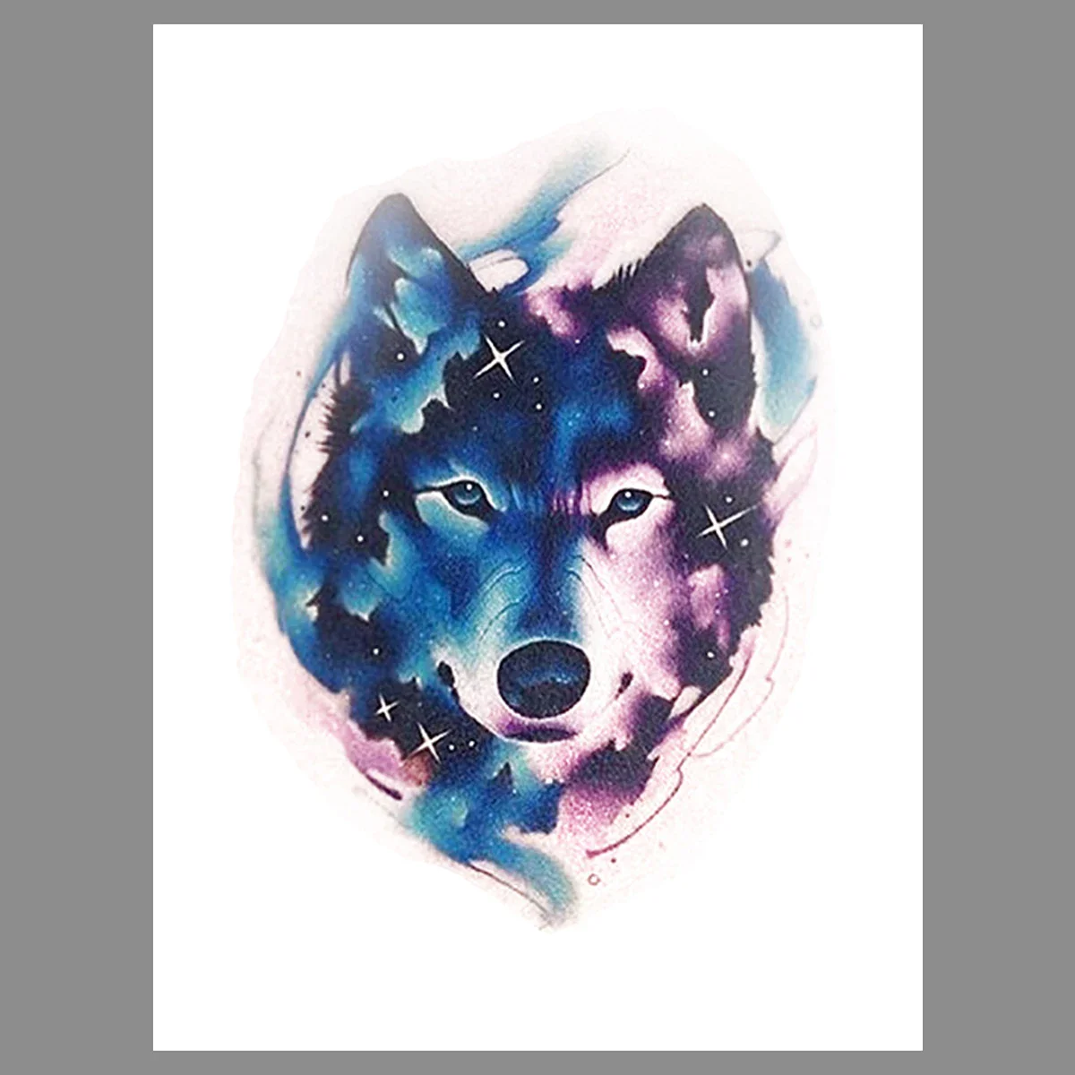 Wolf Temporary Tattoo Sticker - Image 4