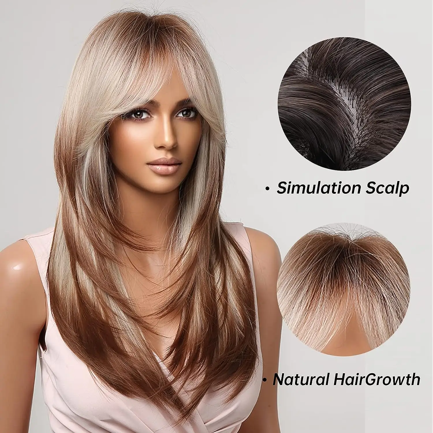 Women Long Straight Hair Wig - Image 3