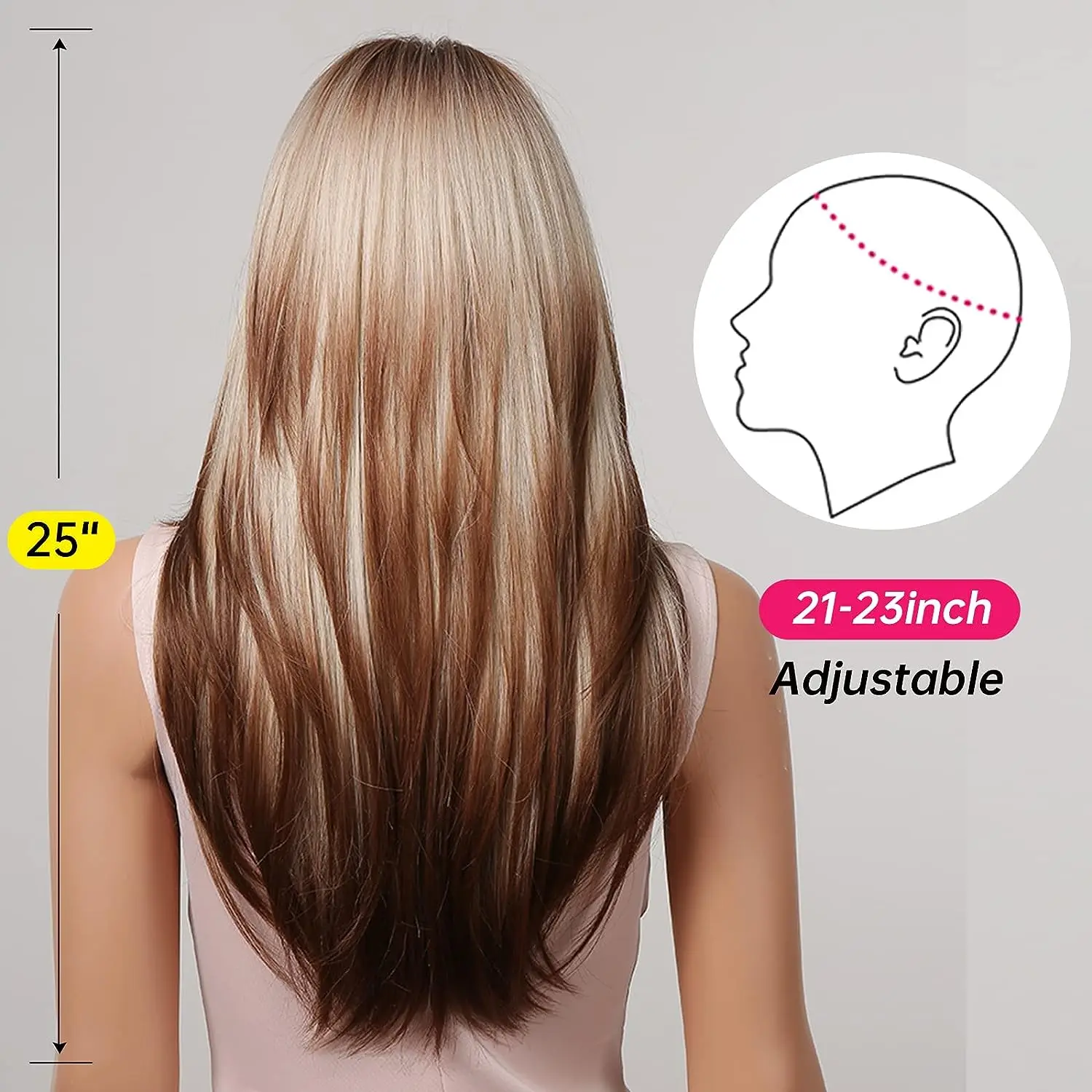Women Long Straight Hair Wig - Image 4