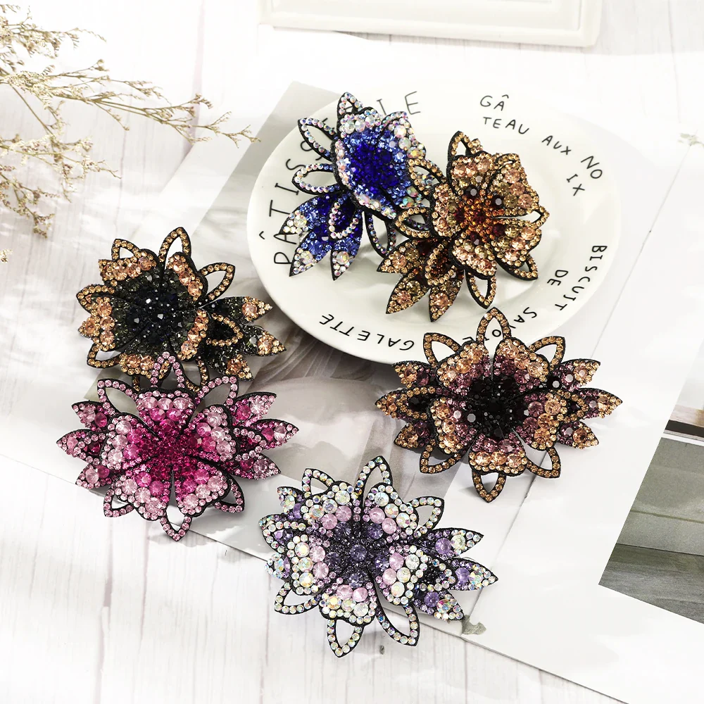 Women Rhinestone Hair Clips - Image 3