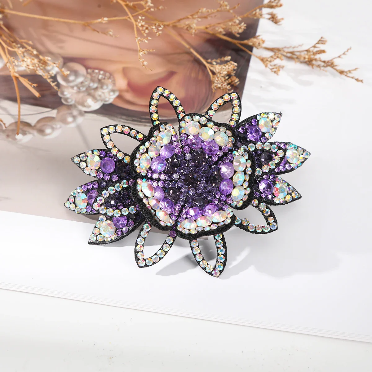 Women Rhinestone Hair Clips - Image 7