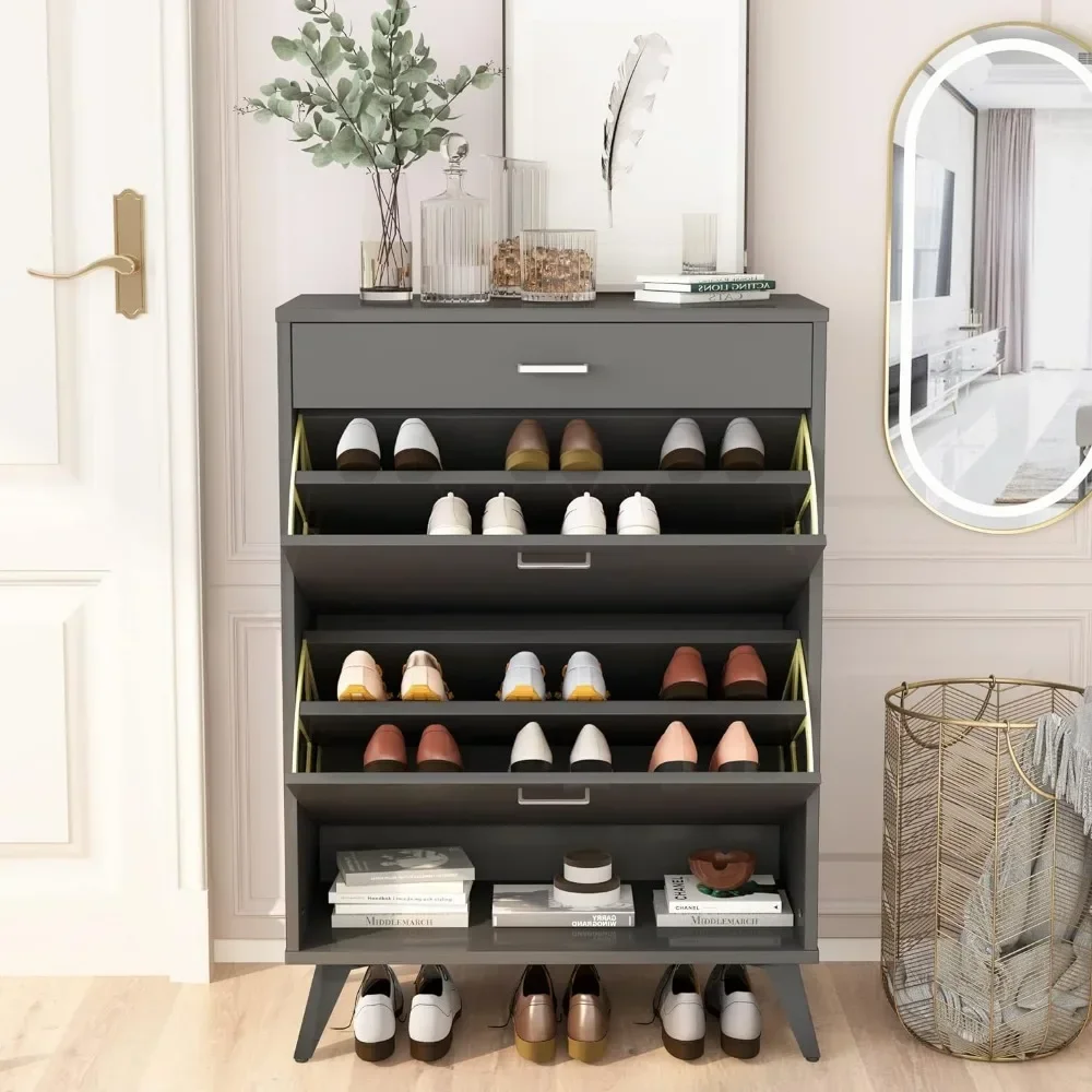 Wood Modern Shoes Rack - Image 5
