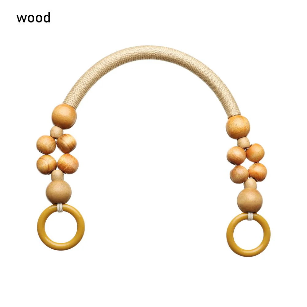 Wooden Bead Rope Bag Strap - Image 3