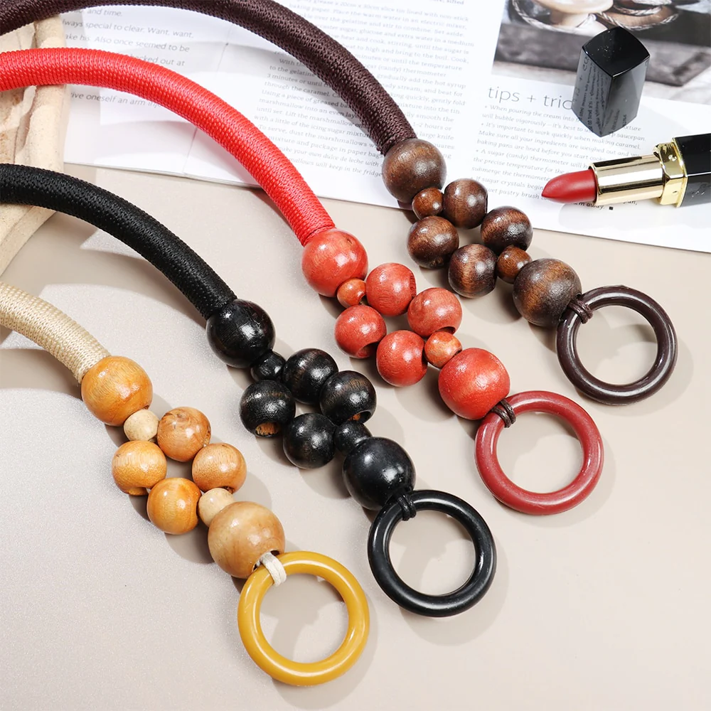 Wooden Bead Rope Bag Strap - Image 8