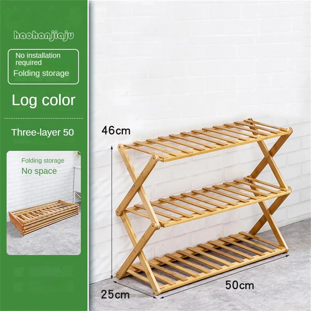 Wooden Foldable Shoe Rack - Image 6