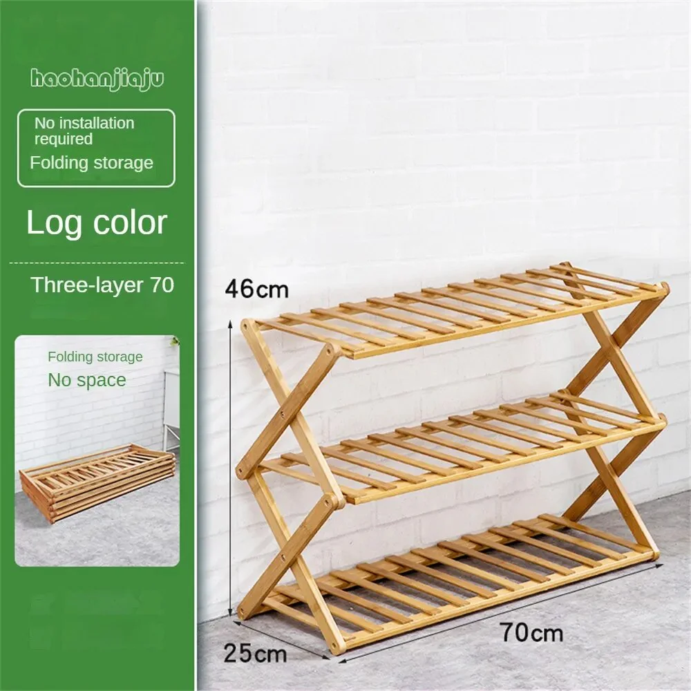 Wooden Foldable Shoe Rack - Image 7