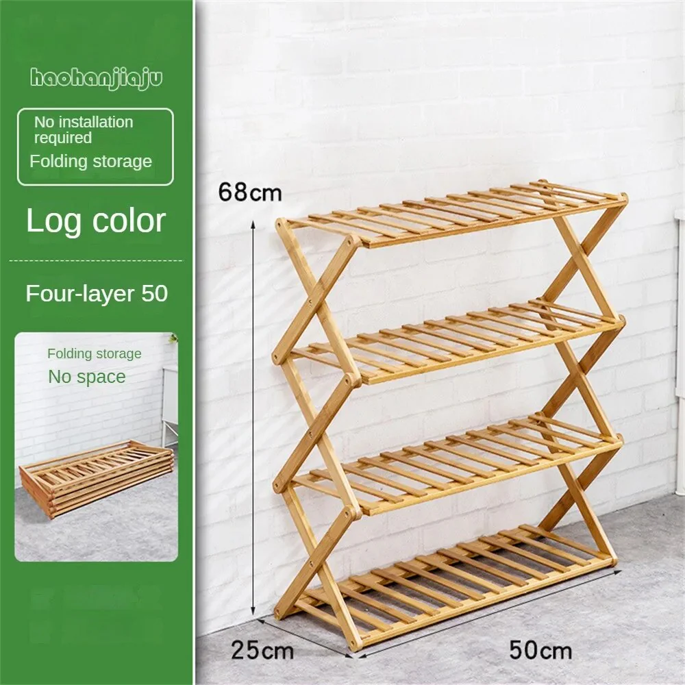 Wooden Foldable Shoe Rack - Image 9